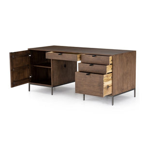 Trey Executive Desk-Auburn Poplar
