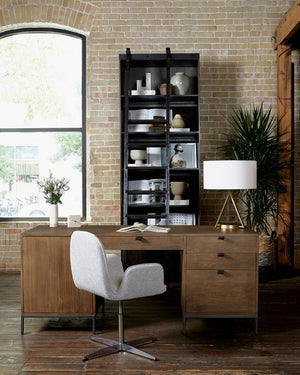 Trey Executive Desk-Auburn Poplar