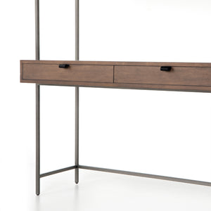 TREY MODULAR WALL DESK - AUBURN POPLAR