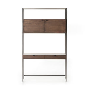 TREY MODULAR WALL DESK - AUBURN POPLAR