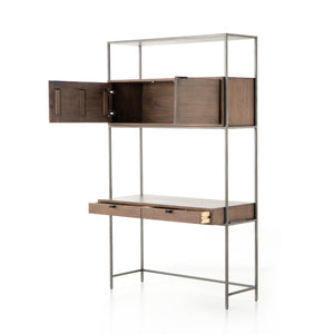 TREY MODULAR WALL DESK - AUBURN POPLAR