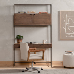 TREY MODULAR WALL DESK - AUBURN POPLAR