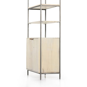 Trey Modular Wide Bookcase-Dove Poplar