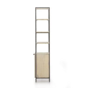 Trey Modular Wide Bookcase-Dove Poplar