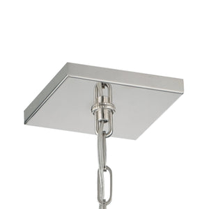 Libby Langdon for Crystorama Sylvan 1 Light Polished Nickel Pendant