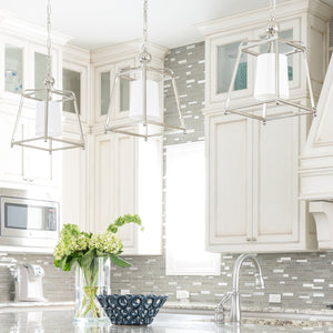 Libby Langdon for Crystorama Sylvan 1 Light Polished Nickel Pendant