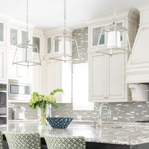 Libby Langdon for Crystorama Sylvan 1 Light Polished Nickel Pendant