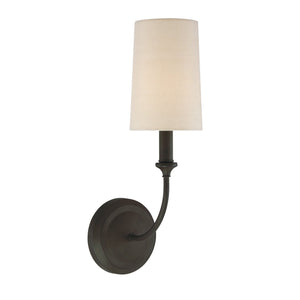 Libby Langdon for Crystorama Sylvan 1 Light Dark Bronze Sconce