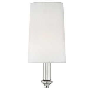 Libby Langdon for Crystorama Sylvan 1 Light Polished Nickel Sconce