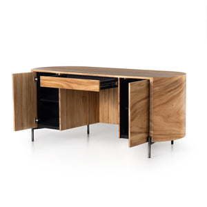 Lunas Executive Desk-Gold Guanacaste