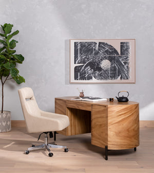 Lunas Executive Desk-Gold Guanacaste