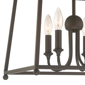Libby Langdon for Crystorama Sylvan 4 Light Dark Bronze Ceiling Mount