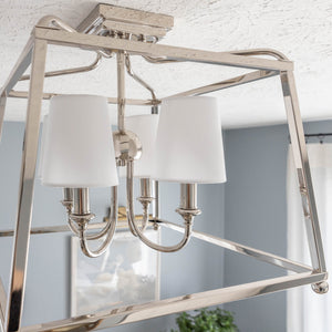 Libby Langdon for Crystorama Sylvan 4 Light Polished Nickel Ceiling Mount