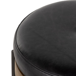 Edwyn Small Ottoman-Sonoma Black