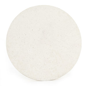 Koda Outdoor End Table-Textured White