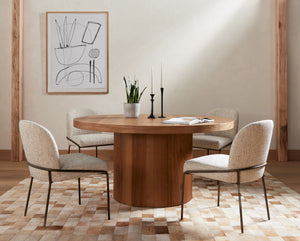 Hudson Round Dining Table-Natural Yukas