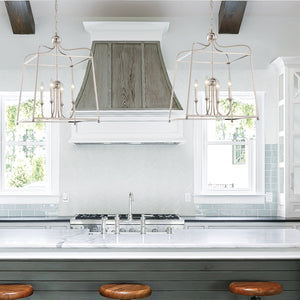 Libby Langdon for Crystorama Sylvan 4 Light Polished Nickel Chandelier