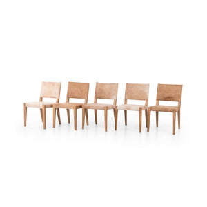 Caswell - Villa Dining Chair-Light Hair On Hide