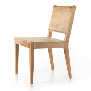 Caswell - Villa Dining Chair-Light Hair On Hide