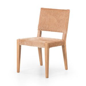 Caswell - Villa Dining Chair-Light Hair On Hide