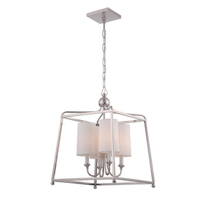 Libby Langdon for Crystorama Sylvan 4 Light Polished Nickel Chandelier