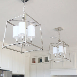 Libby Langdon for Crystorama Sylvan 4 Light Polished Nickel Chandelier