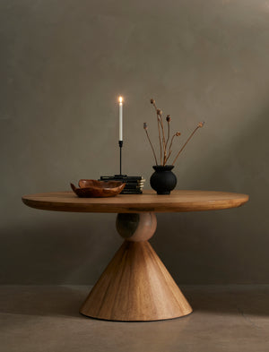 Bibianna Dining Table-Smoked Honey