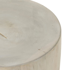 Petros Outdoor End Table-Ivory Teak