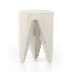 Petros Outdoor End Table-Ivory Teak