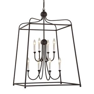 Libby Langdon for Crystorama Sylvan 8 Light Dark Bronze Chandelier