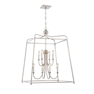Libby Langdon for Crystorama Sylvan 8 Light Polished Nickel Chandelier