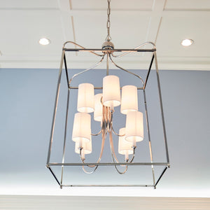 Libby Langdon for Crystorama Sylvan 8 Light Polished Nickel Chandelier