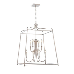 Libby Langdon for Crystorama Sylvan 8 Light Polished Nickel Chandelier