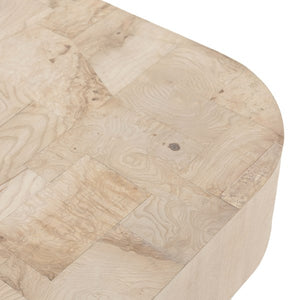 Blanco Coffee Table-Bleached Burl