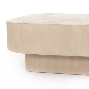 Blanco Coffee Table-Bleached Burl