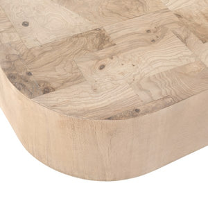 Blanco Coffee Table-Bleached Burl