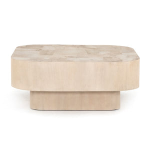Blanco Coffee Table-Bleached Burl