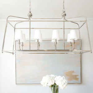 Libby Langdon for Crystorama Sylvan 8 Light Polished Nickel Chandelier