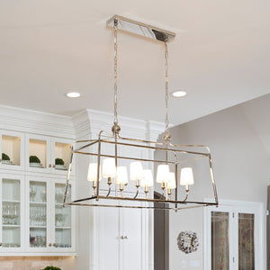 Libby Langdon for Crystorama Sylvan 8 Light Polished Nickel Chandelier
