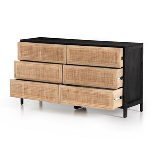 Sydney 6 Drawer Dresser-Black Wash