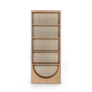 HIGGS BOOKCASE-HONEY OAK VENEER