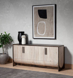 LOROS SIDEBOARD-BLEACHED SPALTED OAK