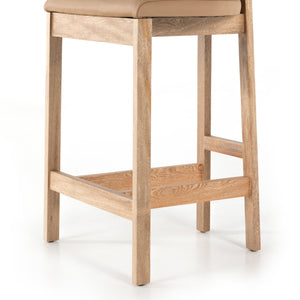 TEX STOOL-NATURAL ROSA MORADA-COUNTER