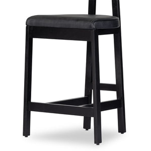 Tex Stool-Black Rosa Morada Counter Stool