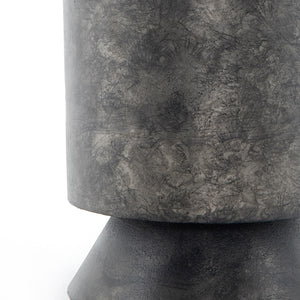 Antonella End Table-Raw Black