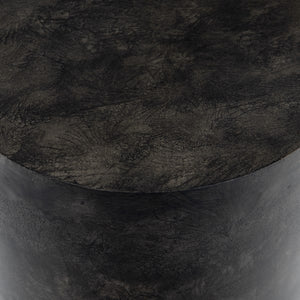 Antonella End Table-Raw Black