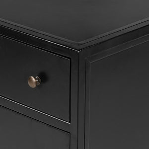 Belmont Large Storage Nightstand-Black