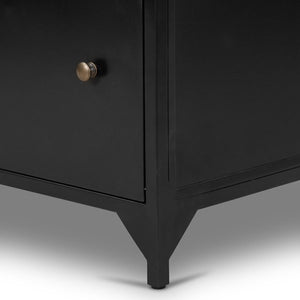 Belmont Large Storage Nightstand-Black