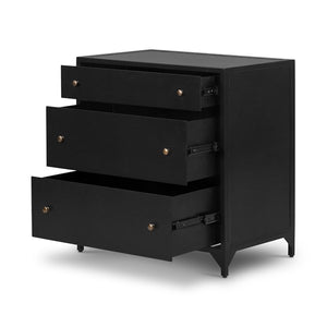 Belmont Large Storage Nightstand-Black