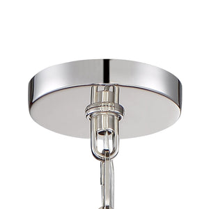 Libby Langdon for Crystorama Westwood 5 Light Polished Nickel Mini Chandelier